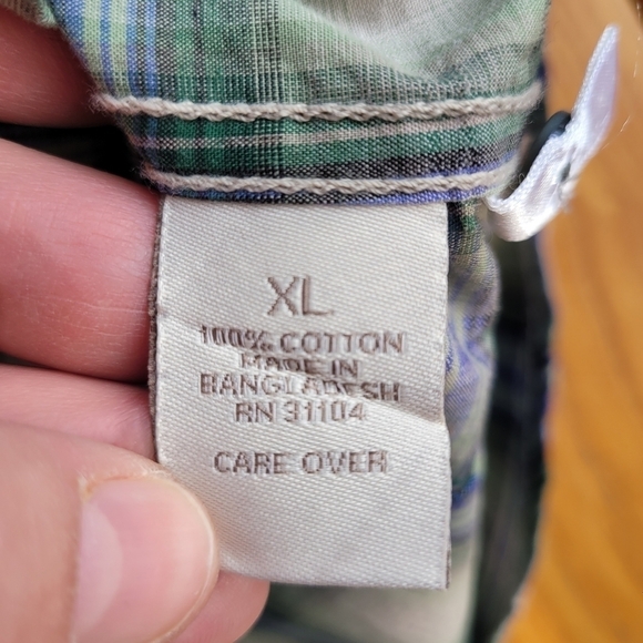 Madison Vintage Plaid Metal Snap Button Shirt - Picture 4 of 6